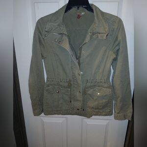 Divided Womens Jacket 12 Green Military 90s Retro